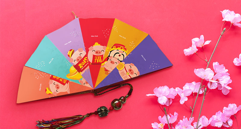 ...or ang pao fans to breezily welcome your guests.